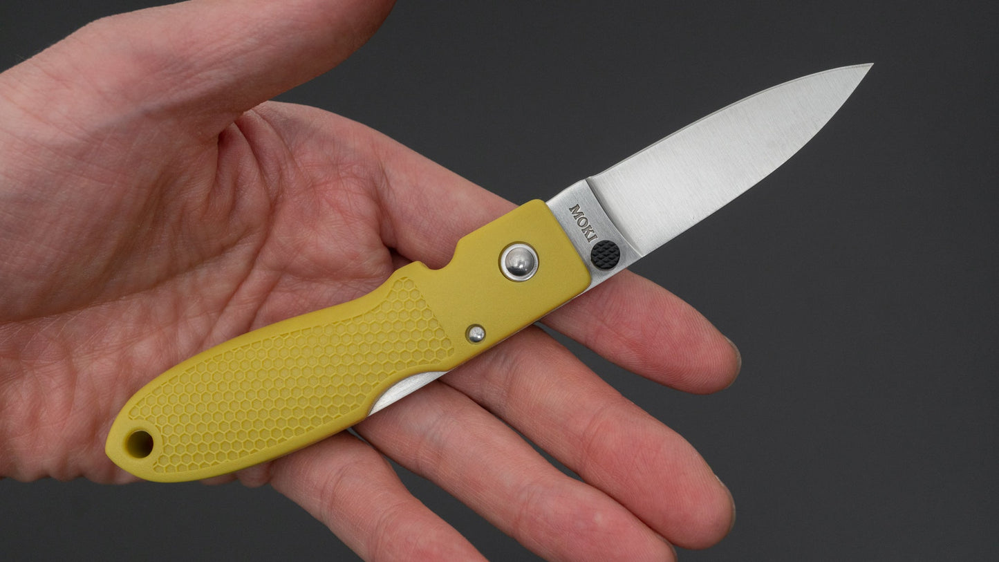 MOKI Coupe Folding Knife Grilon Handle (Mustard Yellow)