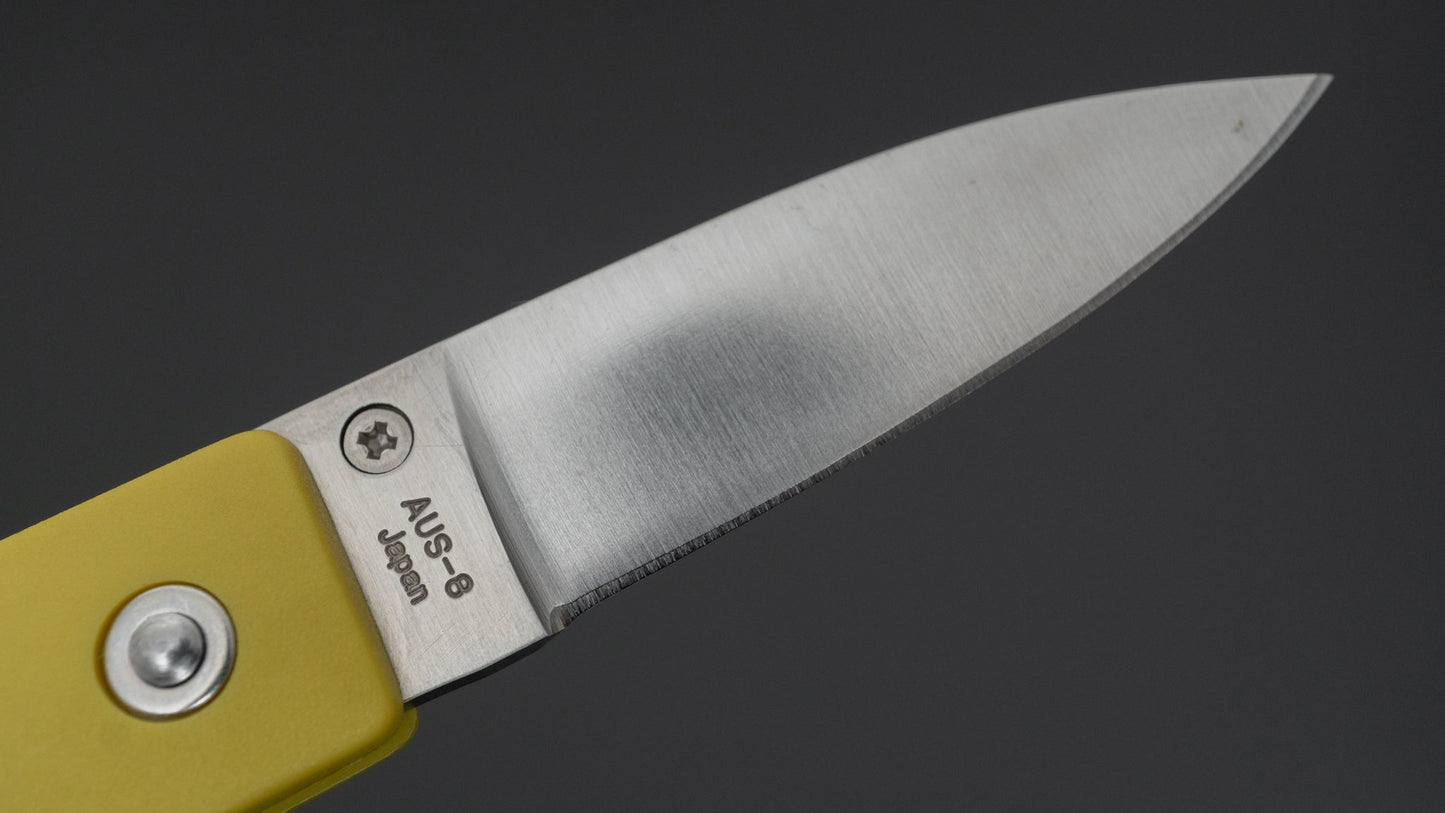 MOKI Coupe Folding Knife Grilon Handle (Mustard Yellow)