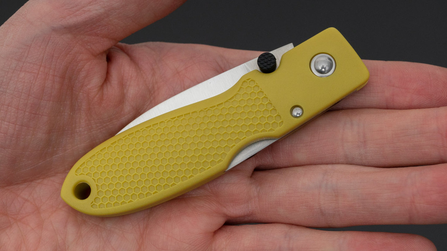 MOKI Coupe Folding Knife Grilon Handle (Mustard Yellow)