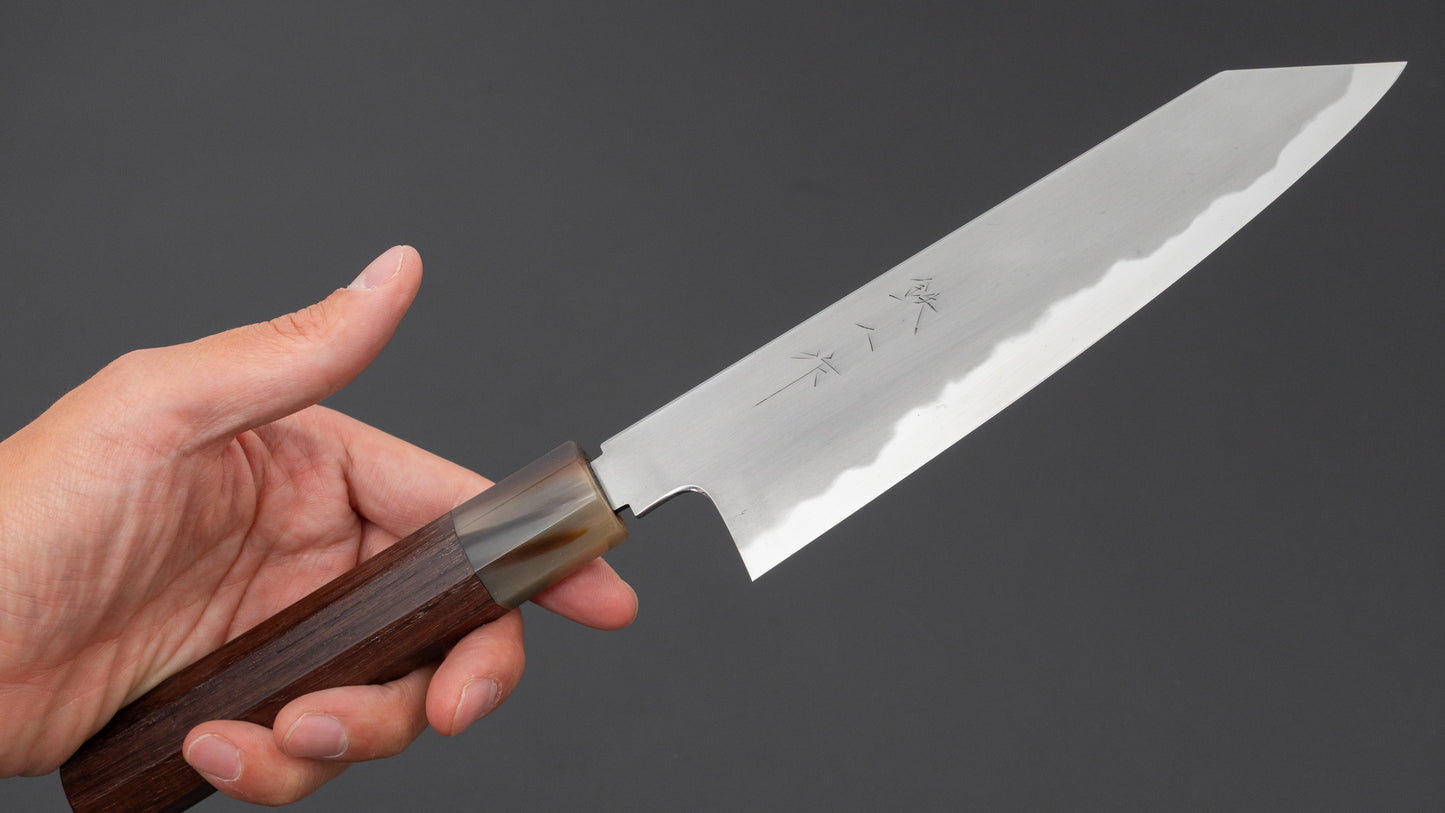 Tetsujin Blue #2 Kasumi Kiritsuke Gyuto 180 mm Taihei palissander handvat