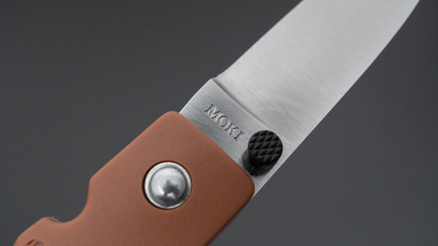 MOKI Coupe Folding Knife Grilon Handle (Cocoa Brown)