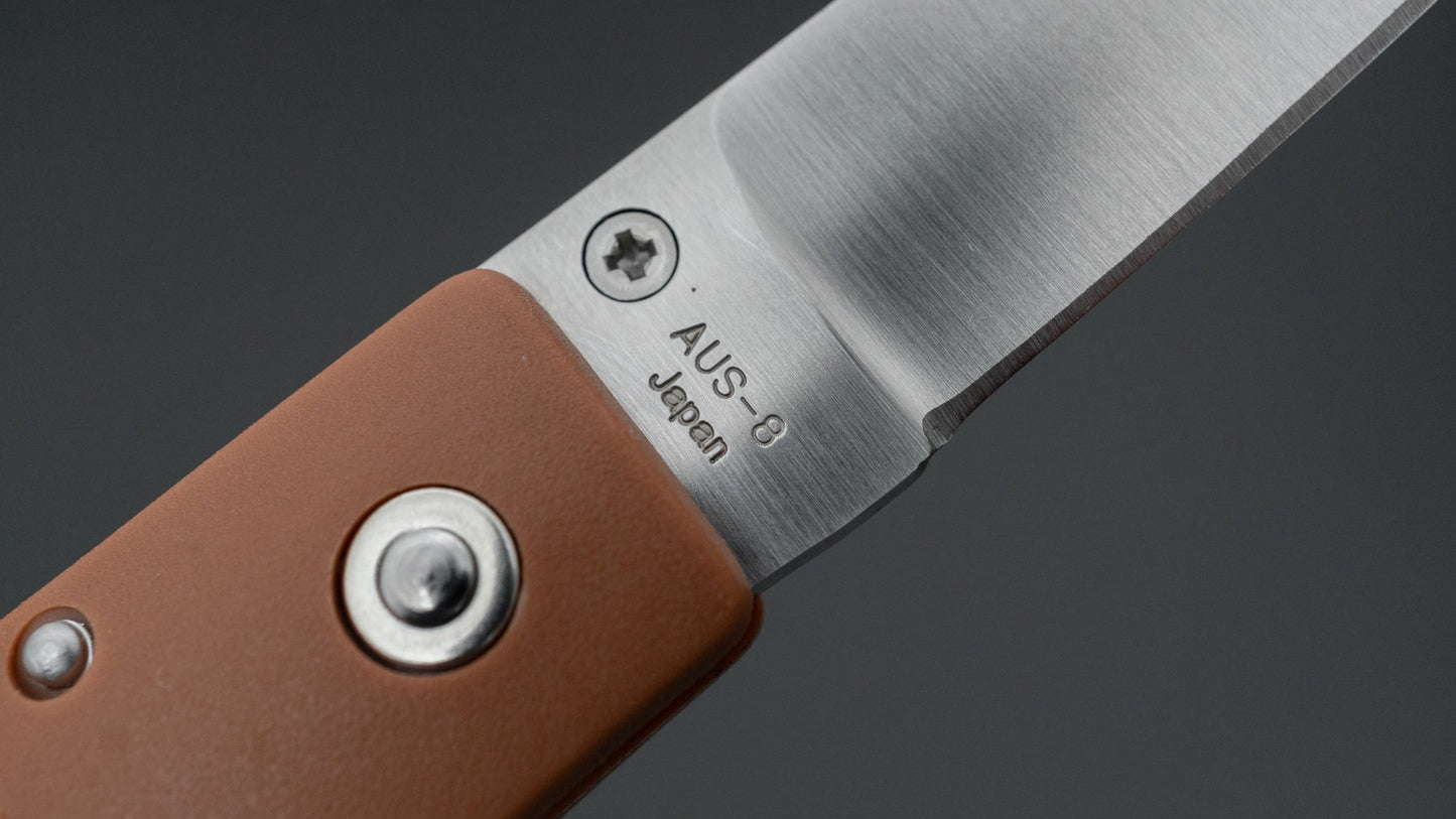 MOKI Coupe Folding Knife Grilon Handle (Cocoa Brown)