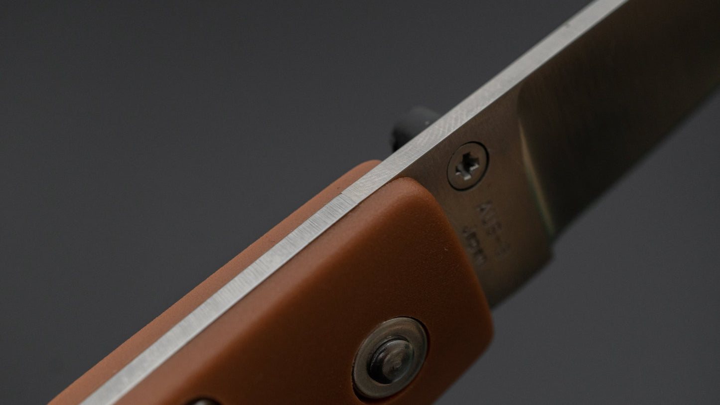 MOKI Coupe Folding Knife Grilon Handle (Cocoa Brown)