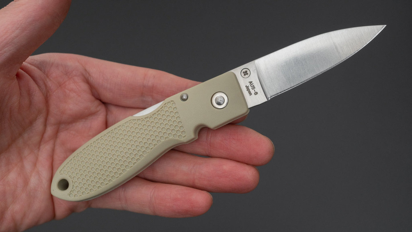 MOKI Coupe Folding Knife Grilon Handle (Sand Beige)