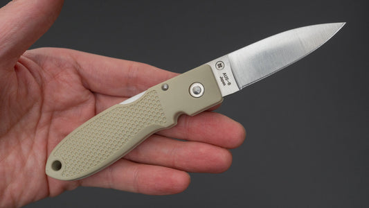 MOKI Coupe Folding Knife Grilon Handle (Sand Beige)