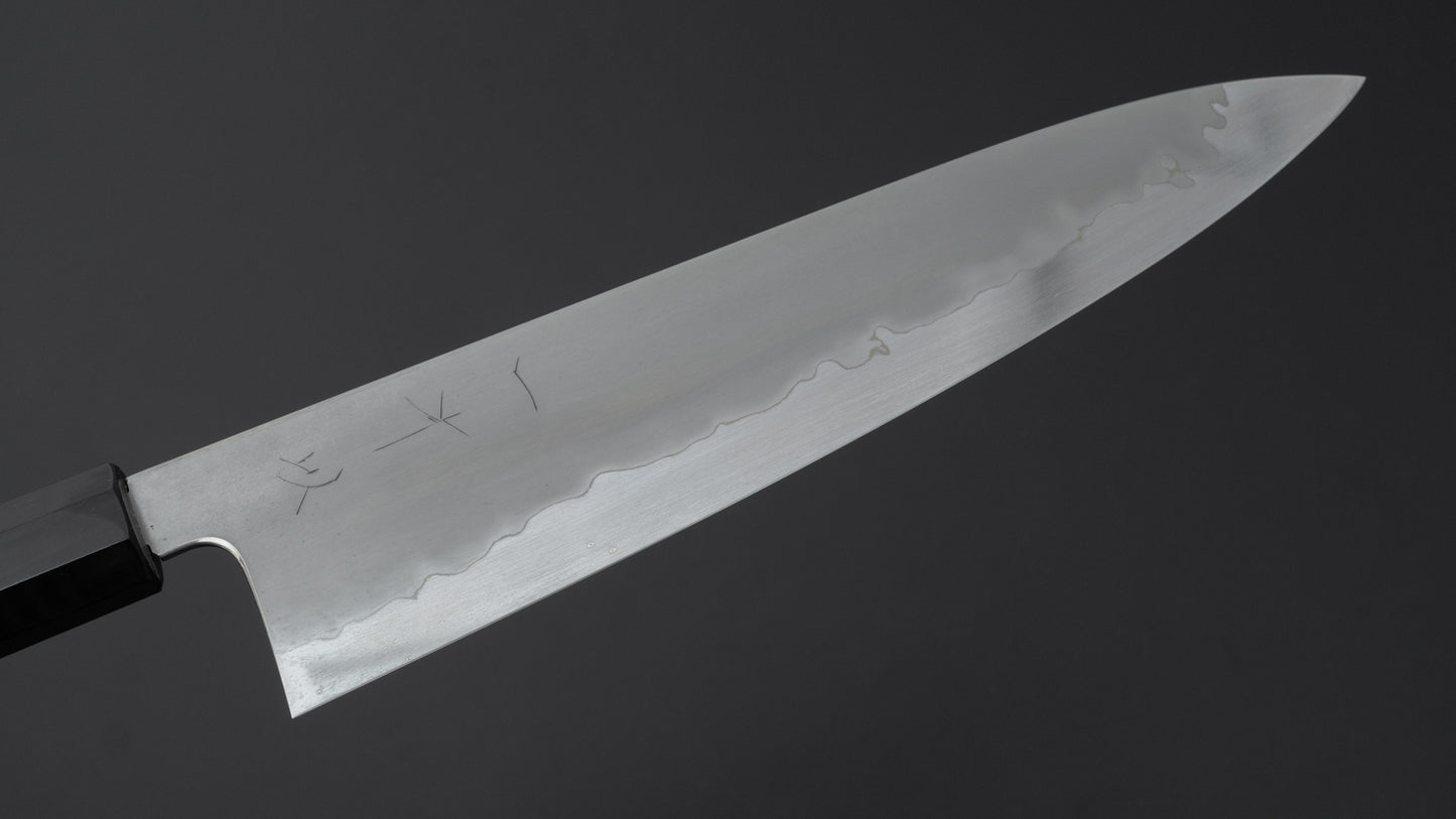 Hitohira Tanaka Izo Blue #1 Stainless Clad Gyuto 240mm Ziricote Handle