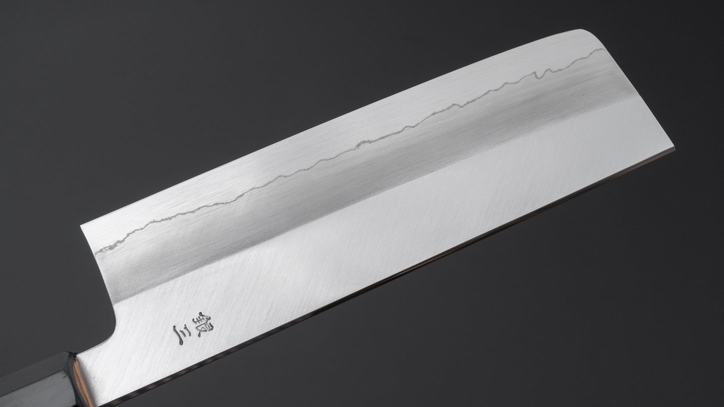 Hitohira Nakagawa Ren Silver #3 Nakiri 180mm Ho Wood Handle