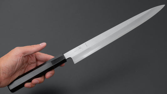 Hitohira Tanaka Katsushiro Blue #1 Yanagiba 270mm Ebony Handle (Saya)