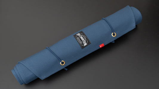 HI-CONDITION Hanpu Canvas 9 Pockets Knife Roll Indigo