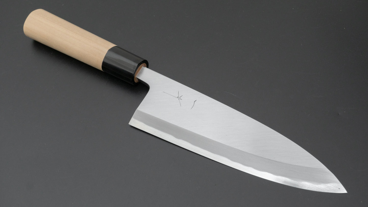 Hitohira Togashi White #2 Deba 180mm Ho Wood Handle (D-Shape/ Saya)