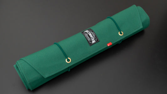 HI-CONDITION Hanpu Canvas 9 Pockets Knife Roll Mid Green