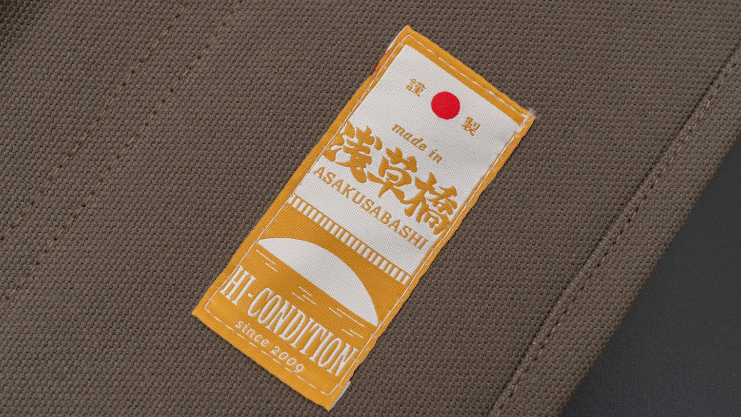 HI-CONDITION Hanpu Canvas 9 Pockets Knife Roll Dark Gray