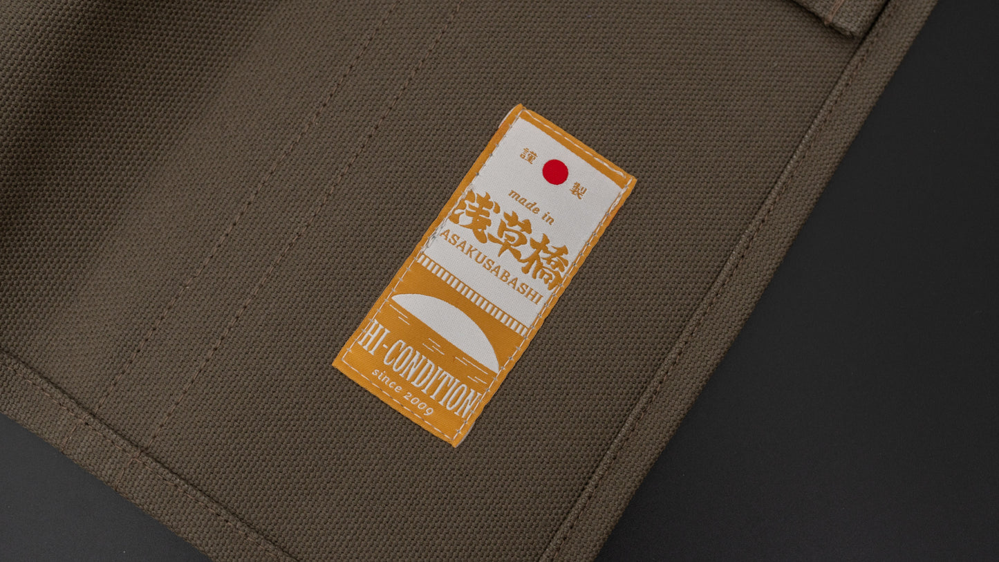 HI-CONDITION Hanpu Canvas 9 Pockets Knife Roll Elephant