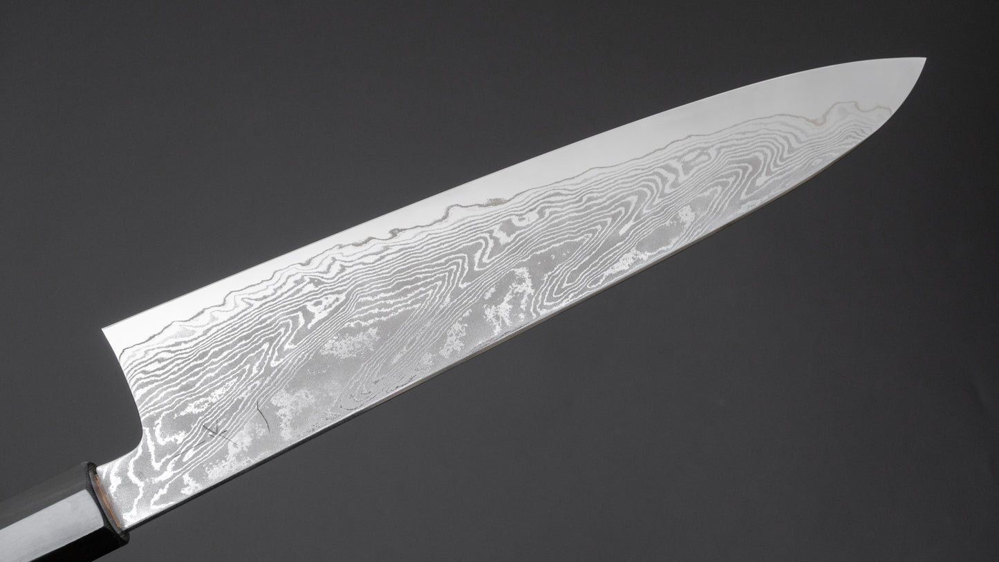 Hitohira Kikuchiyo Rou VG10 Sakura Damascus Gyuto 240mm Sakura Handle