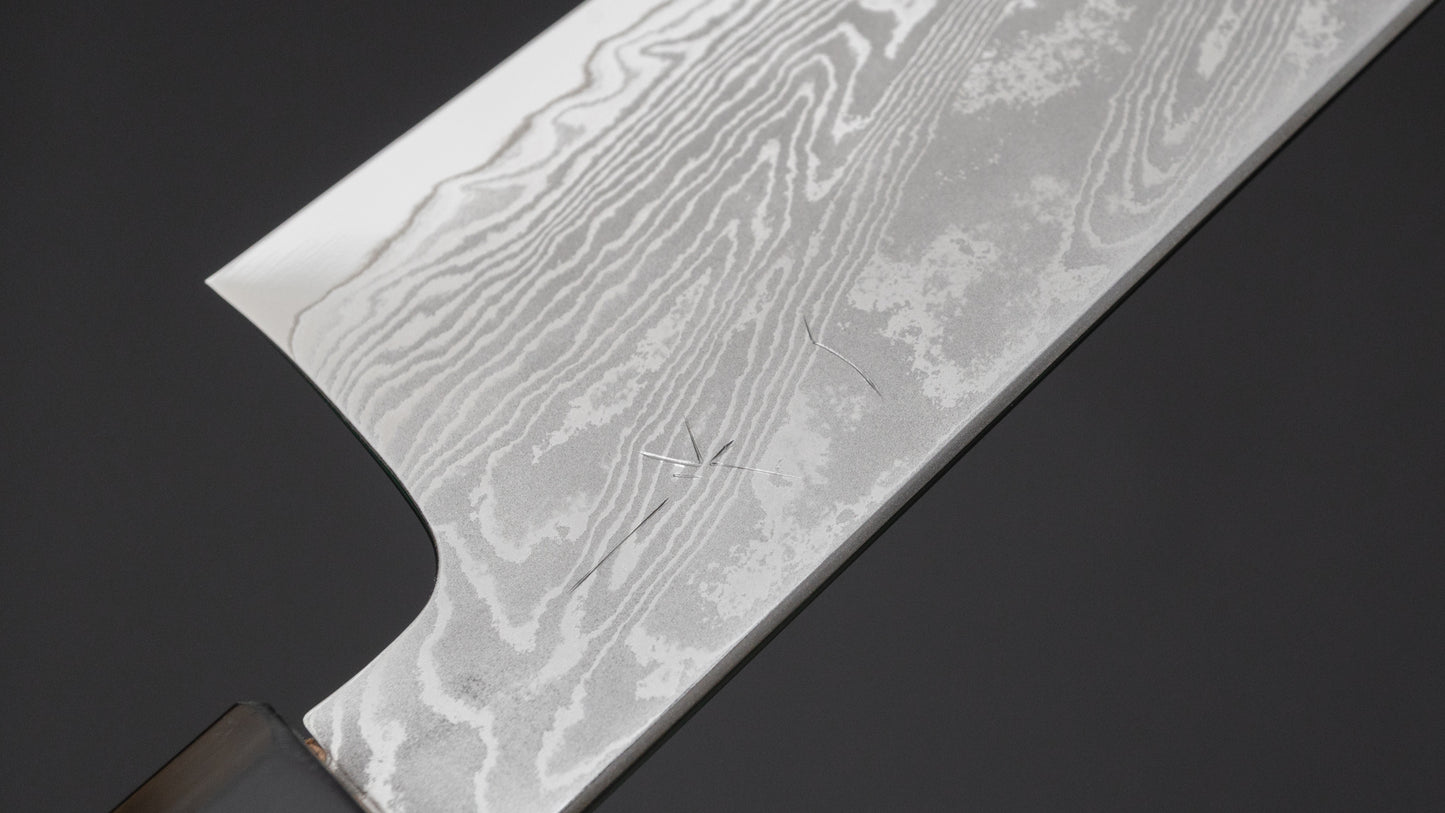 Hitohira Kikuchiyo Rou VG10 Sakura Damascus Gyuto 240mm Sakura Handle