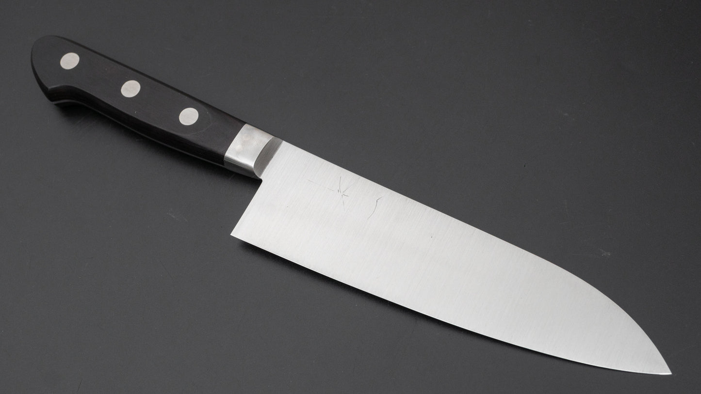 Hitohira Ashi Swedish Stainless Santoku 165mm Pakka Handle