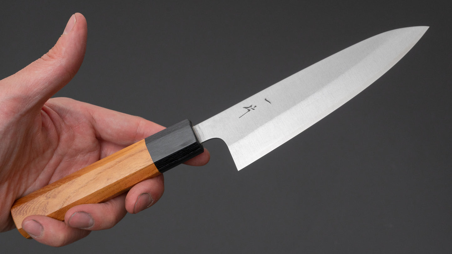 Hitohira Echizen SG2 Petty 135 mm Keyaki Zelkova-handvat