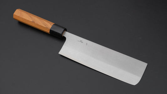 Hitohira Echizen SG2 Nakiri 165mm Keyaki Zelkova Handle