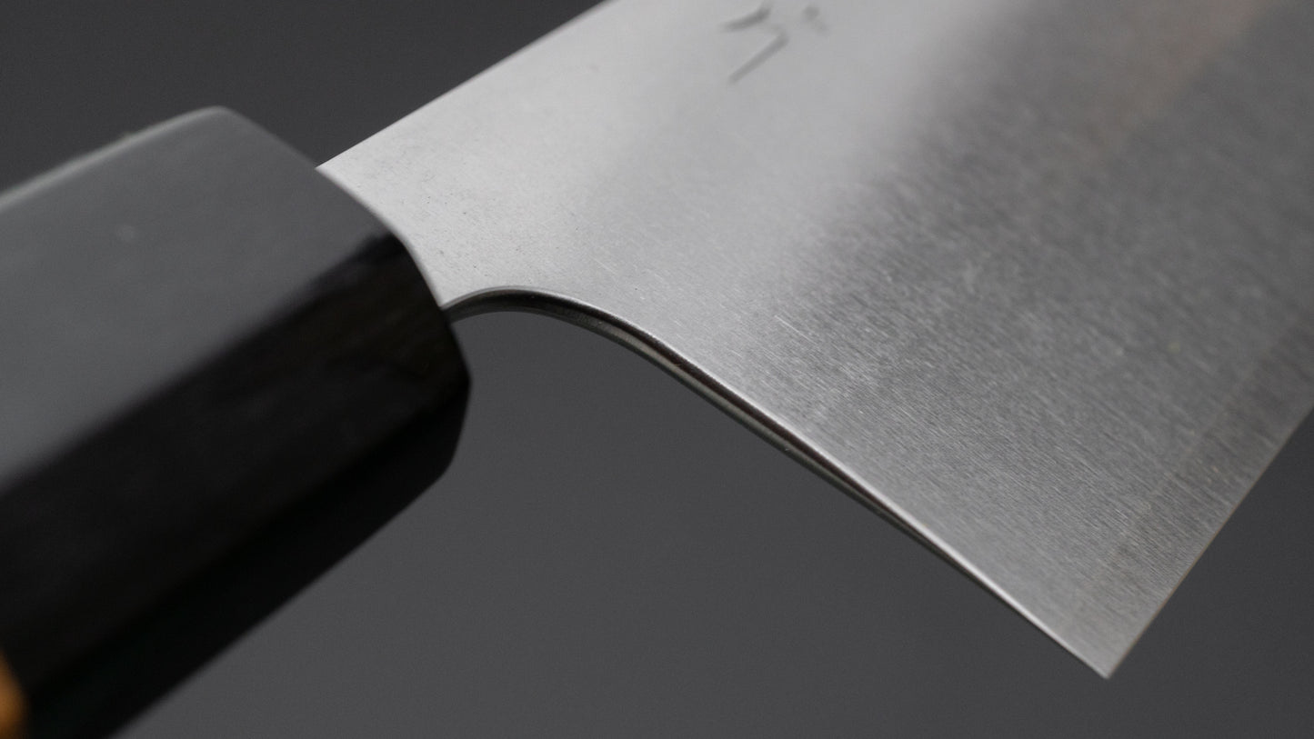 Hitohira Echizen SG2 Nakiri 165 mm Keyaki Zelkova-handvat