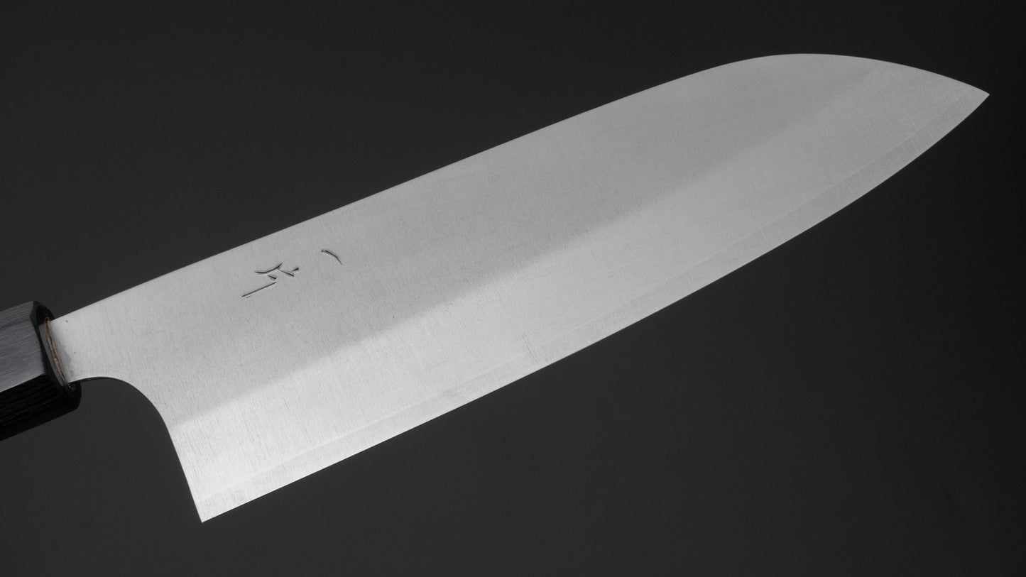 Hitohira Echizen SG2 Santoku 180 mm Keyaki Zelkova-handvat