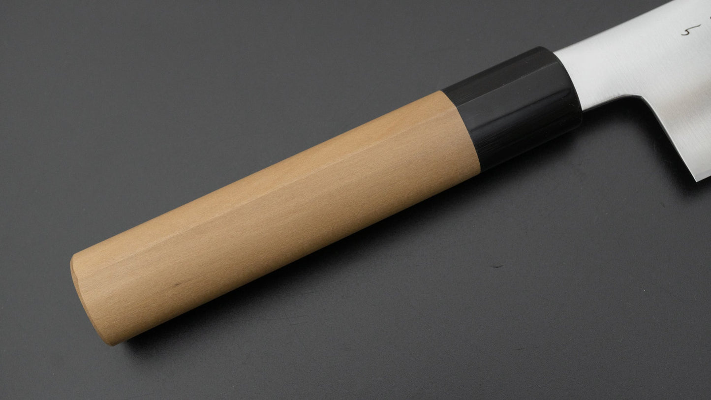 Hitohira KH Stainless Nakiri 180mm Ho Wood Handle (D-Shape)