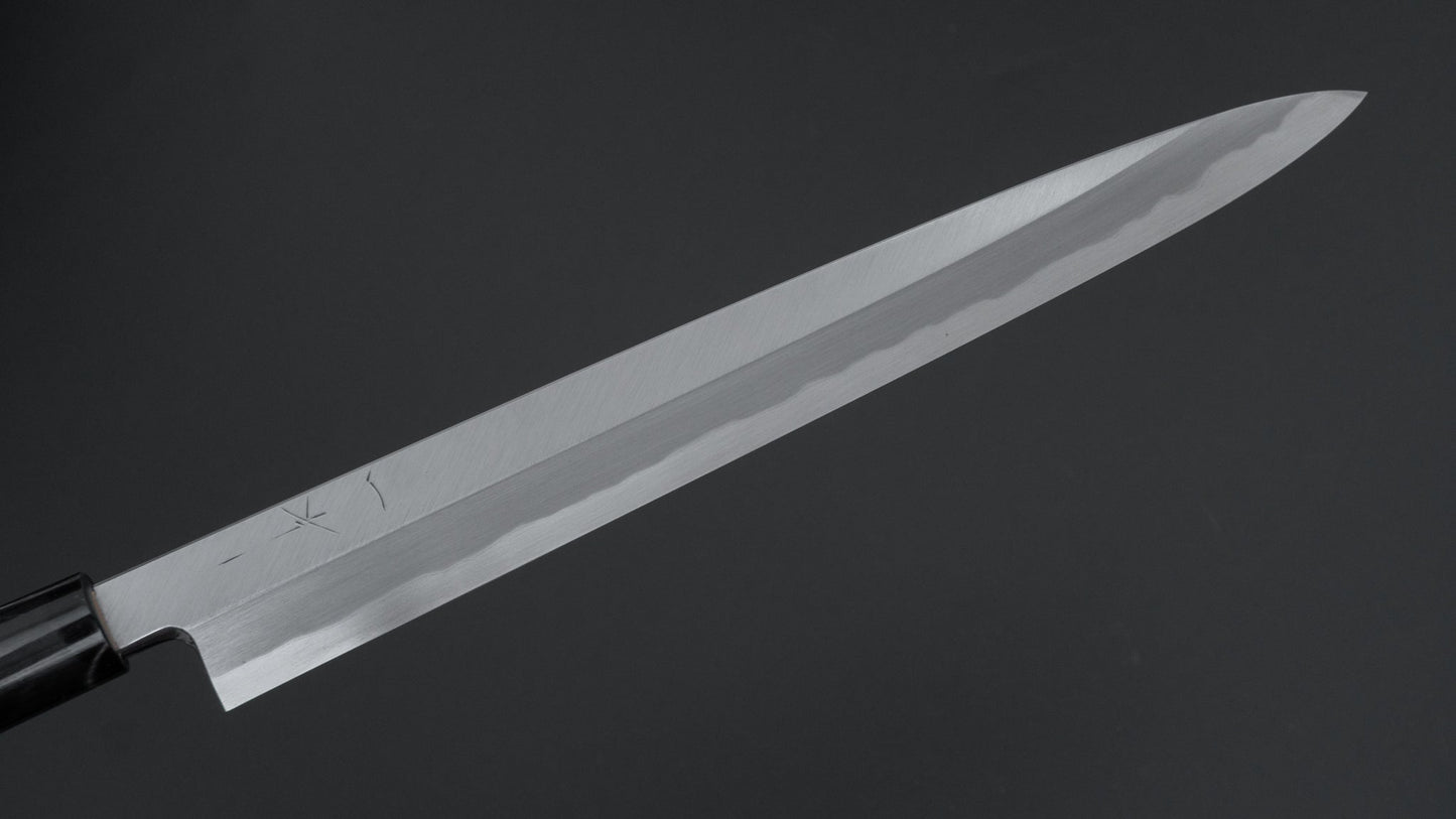 Hitohira Tanaka Manzo Blue #1 Yanagiba 300mm Ho Wood Handle (D-Shape/ Saya)