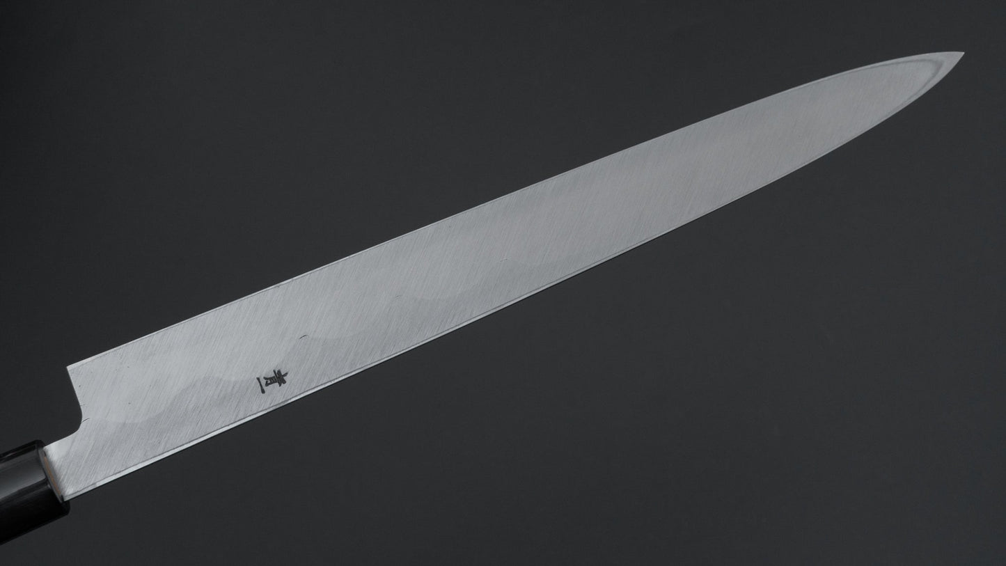 Hitohira Tanaka Manzo Blue #1 Yanagiba 300mm Ho Wood Handle (D-Shape/ Saya)