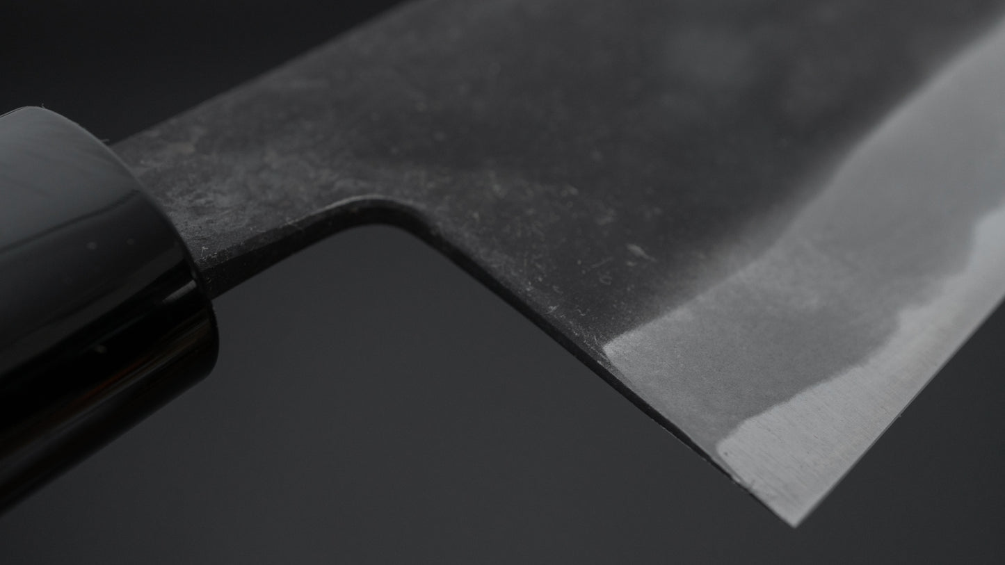 Morihei Kikuyu White #2 Kurouchi Nakiri 165mm Poplar Handle