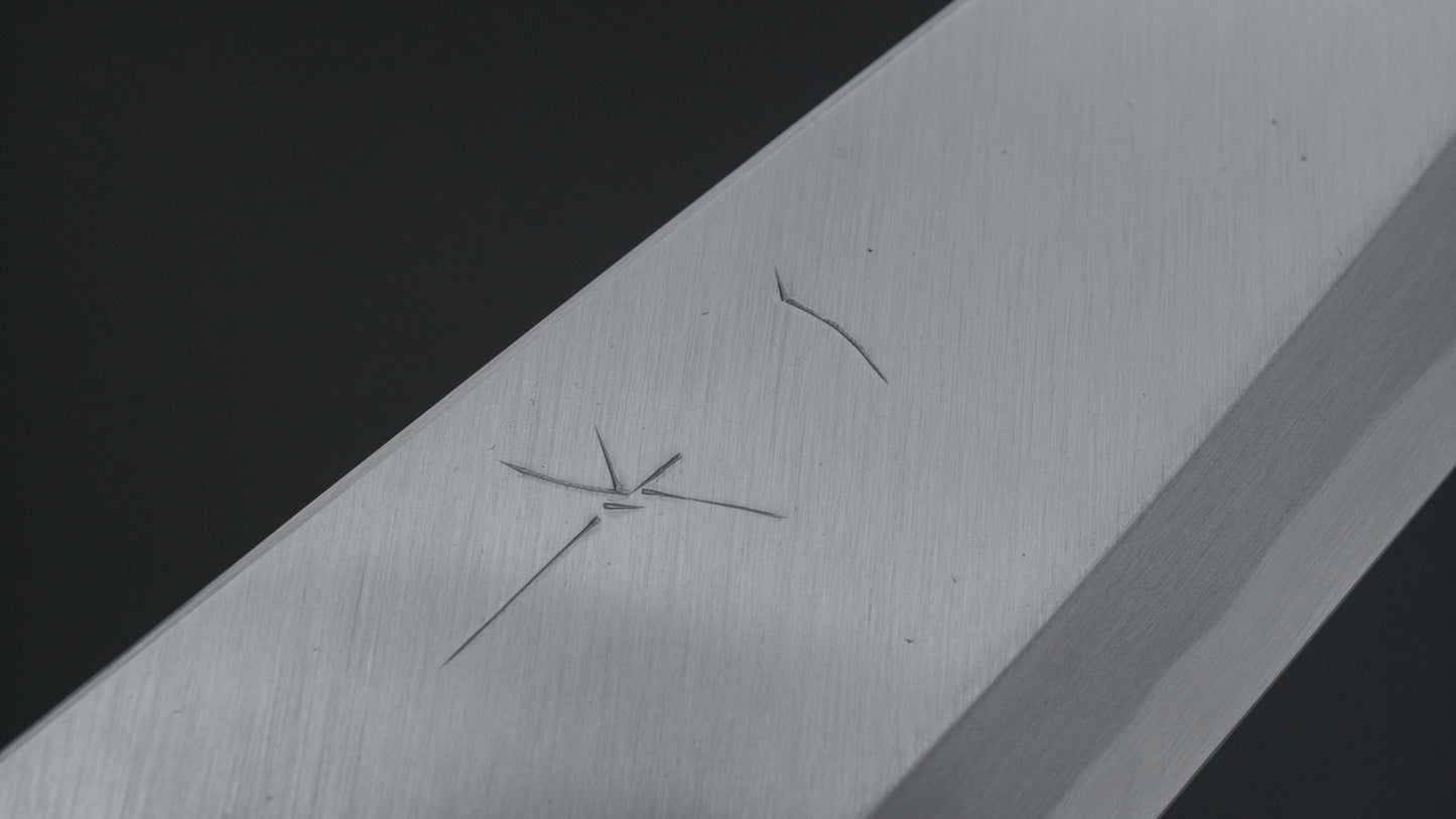 Hitohira Tanaka Manzo Blue #1 Deba 180mm Ho Wood Handle (D-Shape/ Saya)