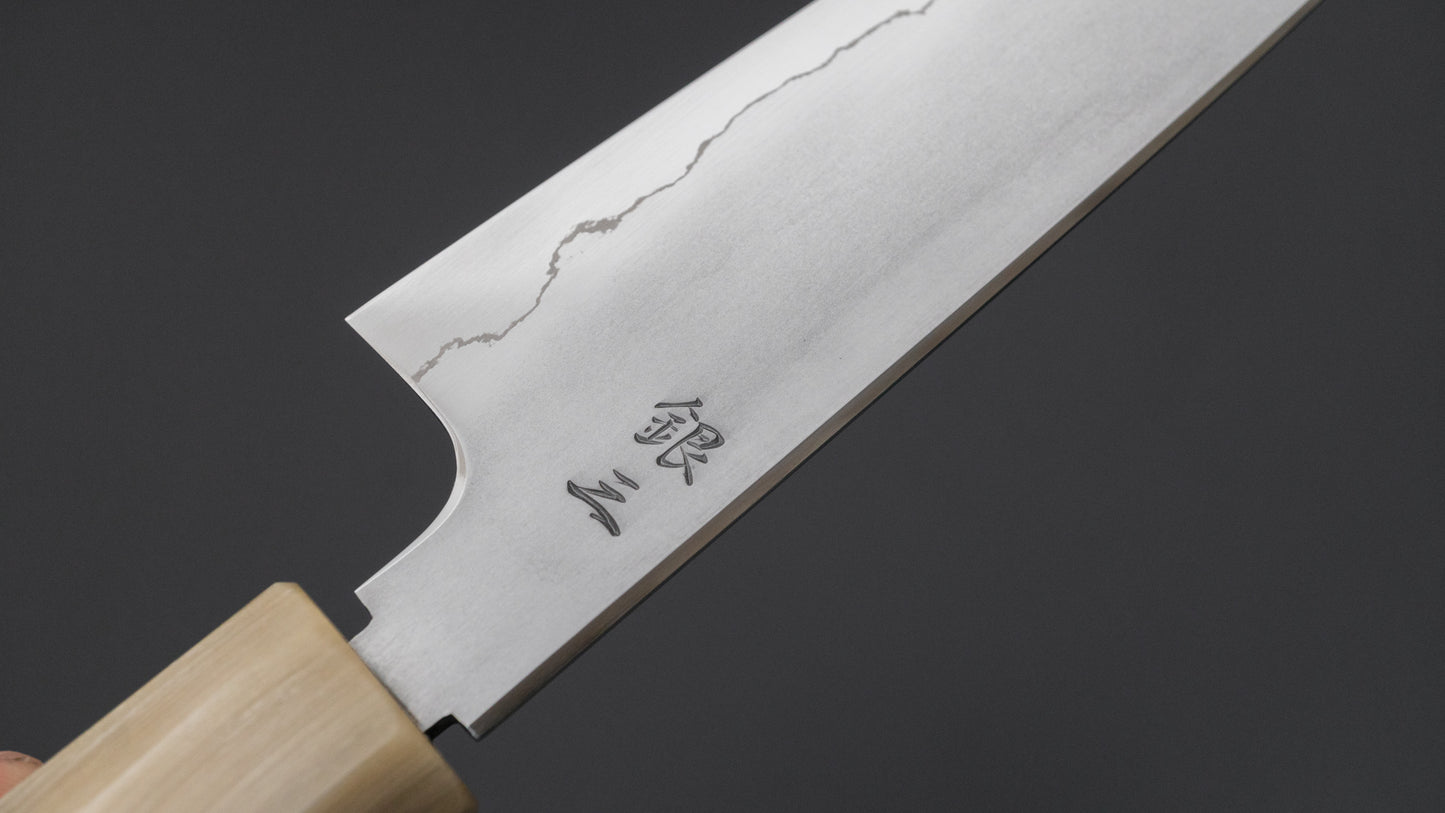 Tetsujin Silver #3 Kasumi Petty 135mm Lacewood Handle