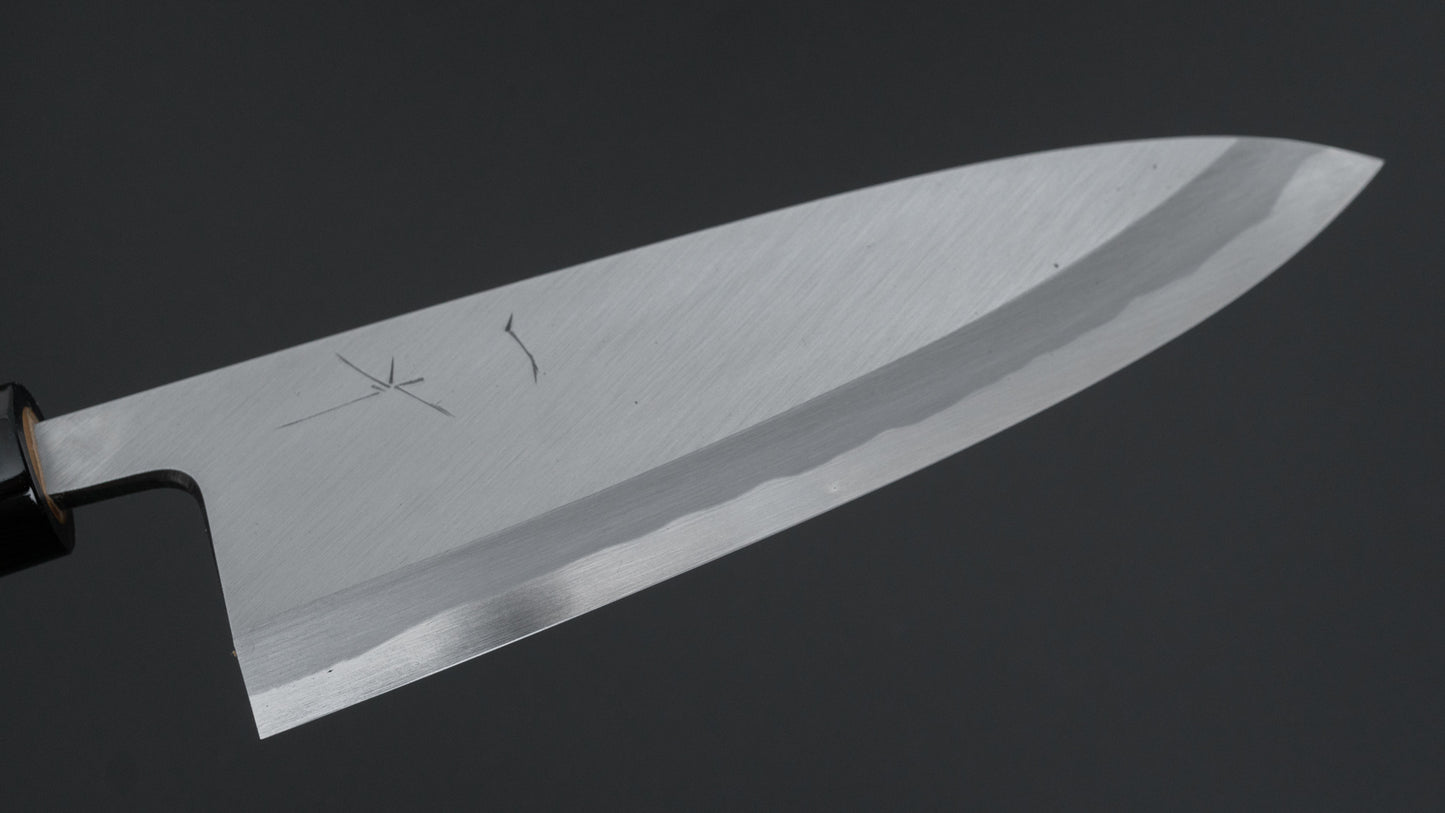 Hitohira Togashi White #2 Deba 165mm Ho Wood Handle D-Shape w/ Saya