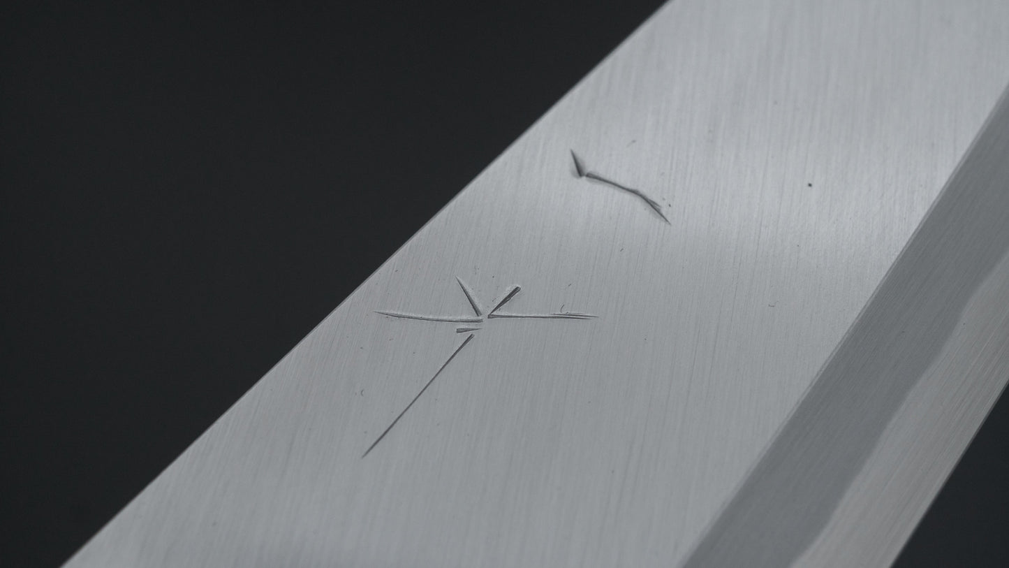 Hitohira Togashi White #2 Deba 165mm Ho Wood Handle D-Shape w/ Saya