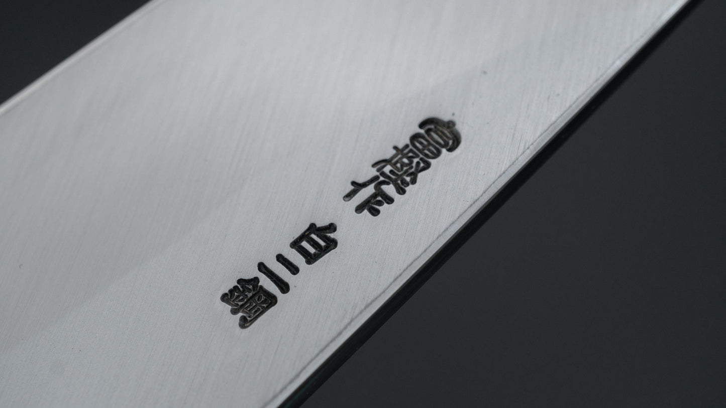 Hitohira Togashi White #2 Deba 165mm Ho Wood Handle D-Shape w/ Saya