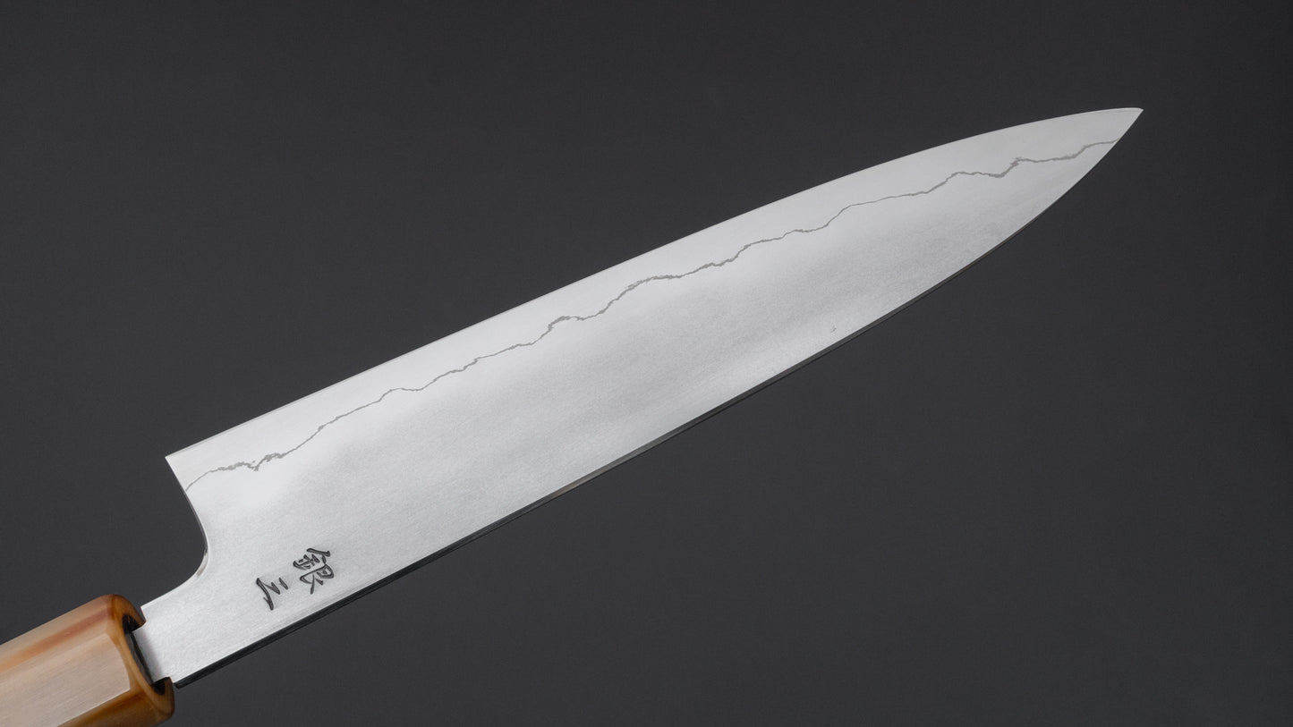 Tetsujin Silver #3 Kasumi Petty 165mm Lacewood Handle