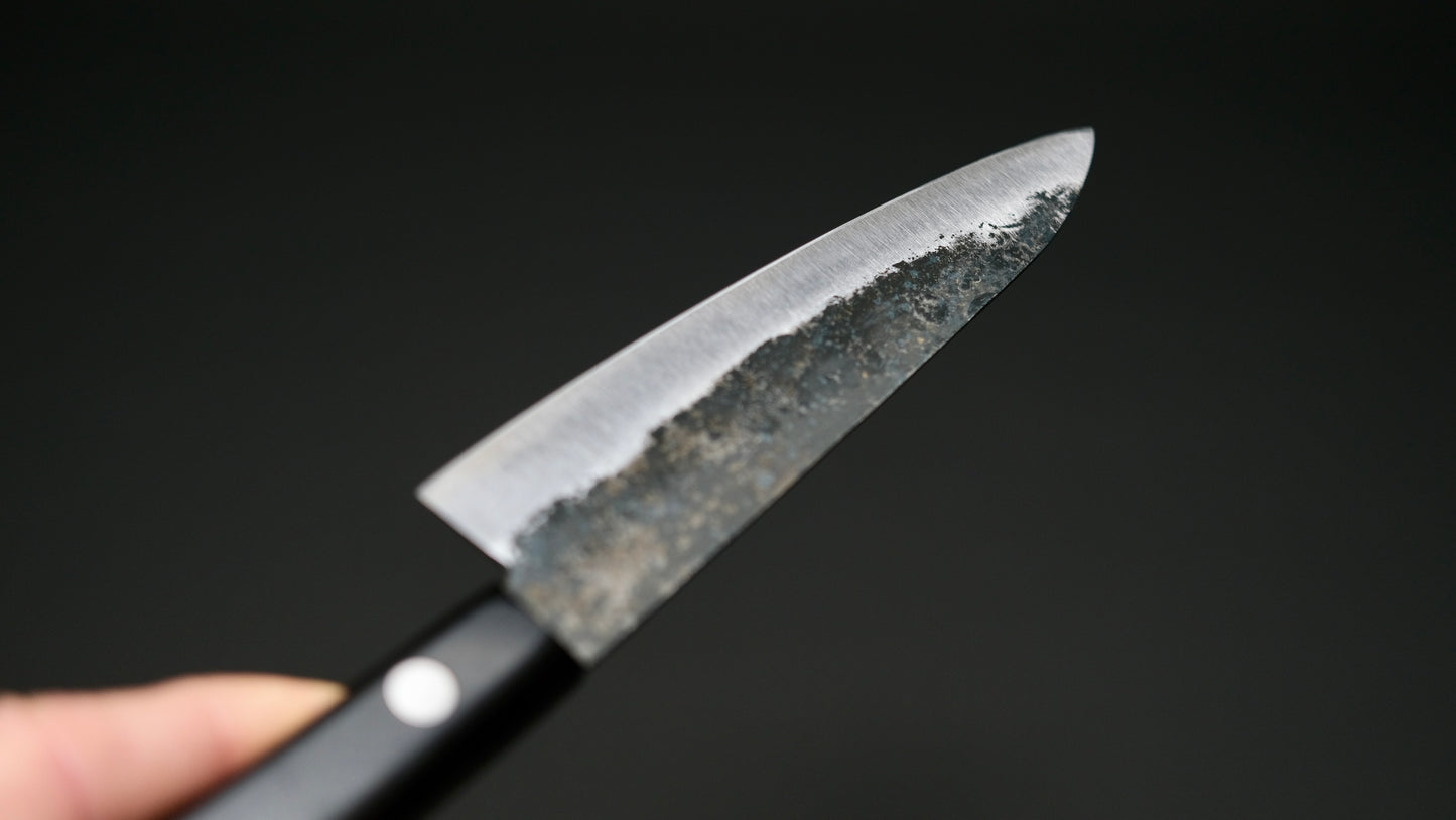 Morihei Hisamoto Kurouchi White #1 Petty 135mm Pakka Handle (No Bolster)