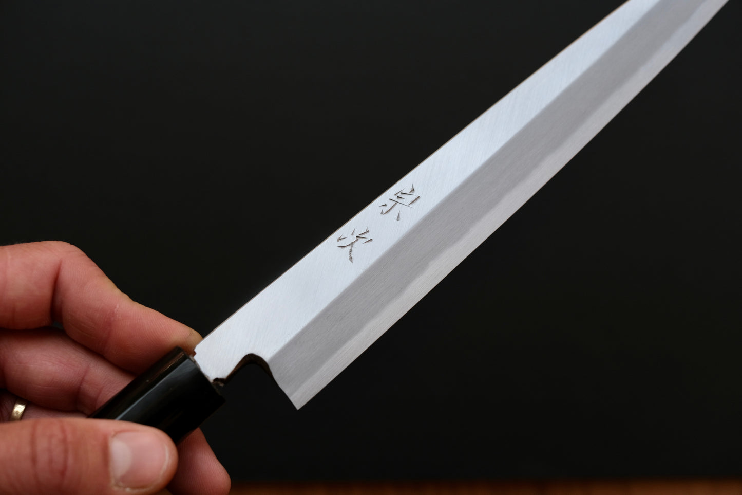 Vintage Morihei Munetsugu White #2 Yanagiba 270mm Ho Wood Handle