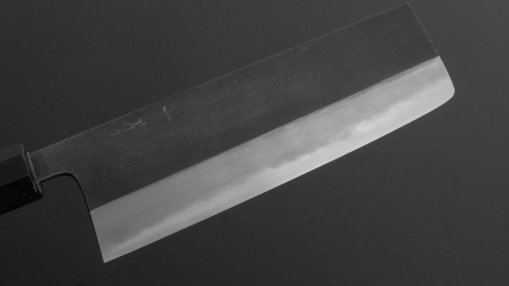 Hitohira Tanaka Kyuzo Blue #1 Kurouchi Nakiri 180mm Yakusugi Cedar Handle