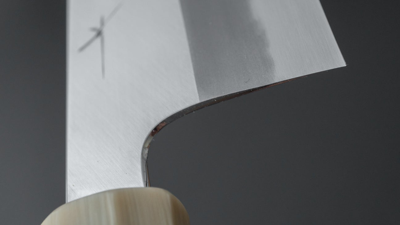 Hitohira Tanaka Kyuzo Blue #1 Migaki Bunka Taihei Ebony Handle