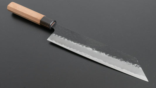 Hitohira Futana SB Kuro Tsuchime Kiritsuke Gyuto 210mm Cherry Wood Handle