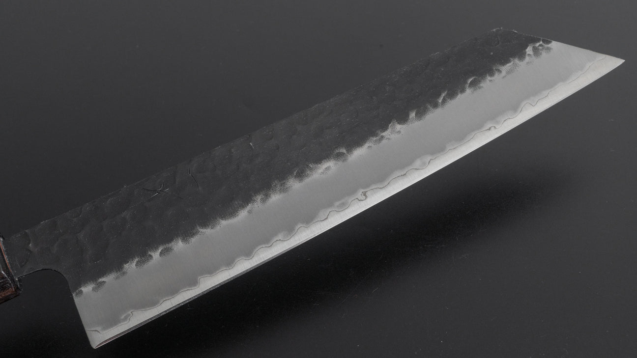 Hitohira Futana SB Kuro Tsuchime Kiritsuke Gyuto 210mm Cherry Wood Handle