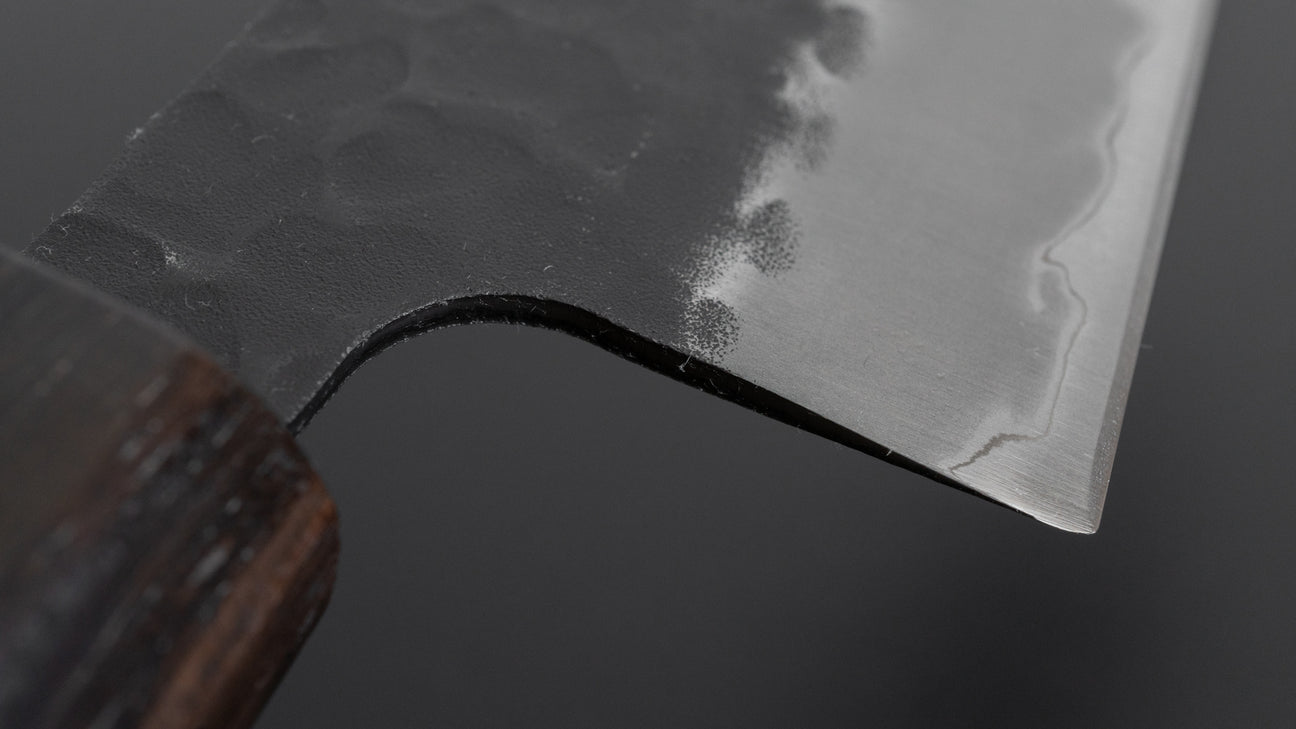 Hitohira Futana SB Kuro Tsuchime Kiritsuke Gyuto 210mm Cherry Wood Handle