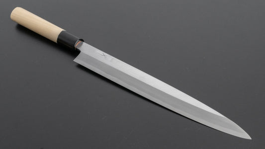 Hitohira Kikuchiyo Manzo White #3 Yanagiba 270mm Ho Wood Handle (D-Shape)