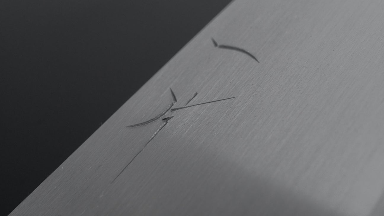 Hitohira Togashi Wit #1 Tachi Deba 150 mm Ho houten handvat (Saya)