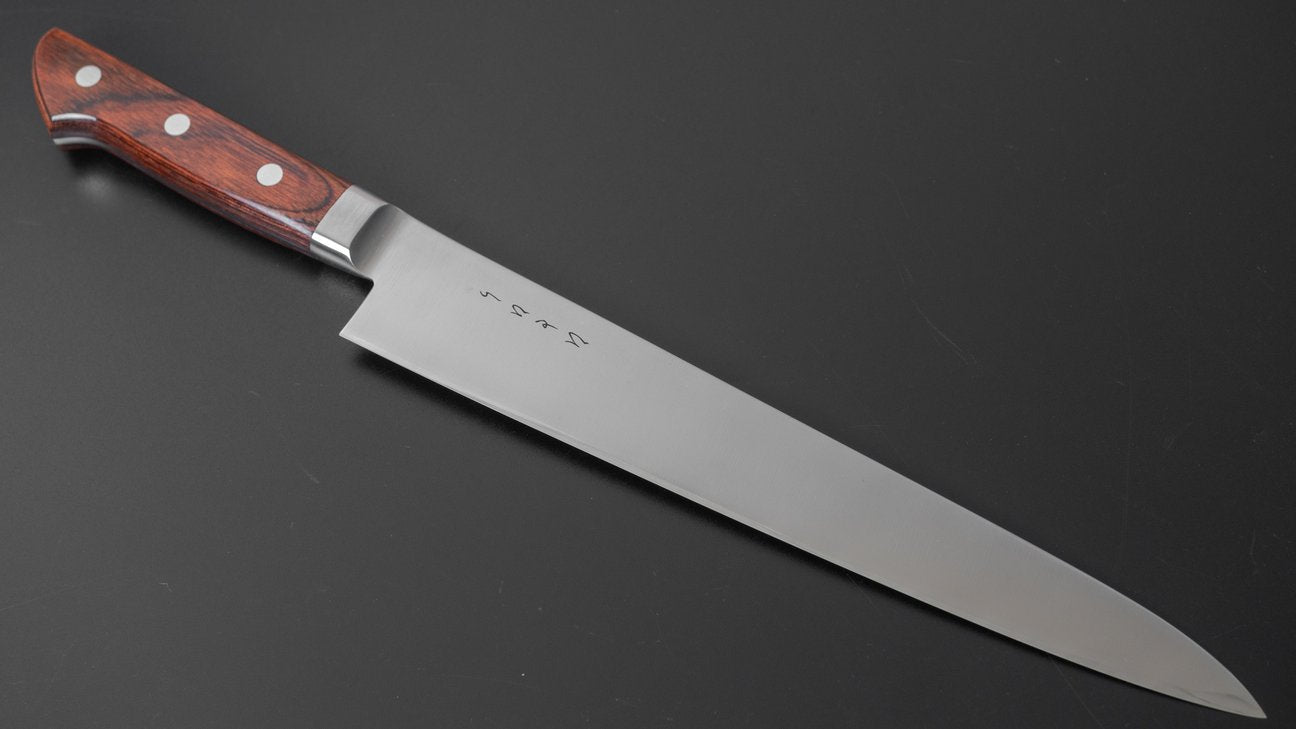 Hitohira KH Stainless Sujihiki 240mm Imitation Mahogany Handle