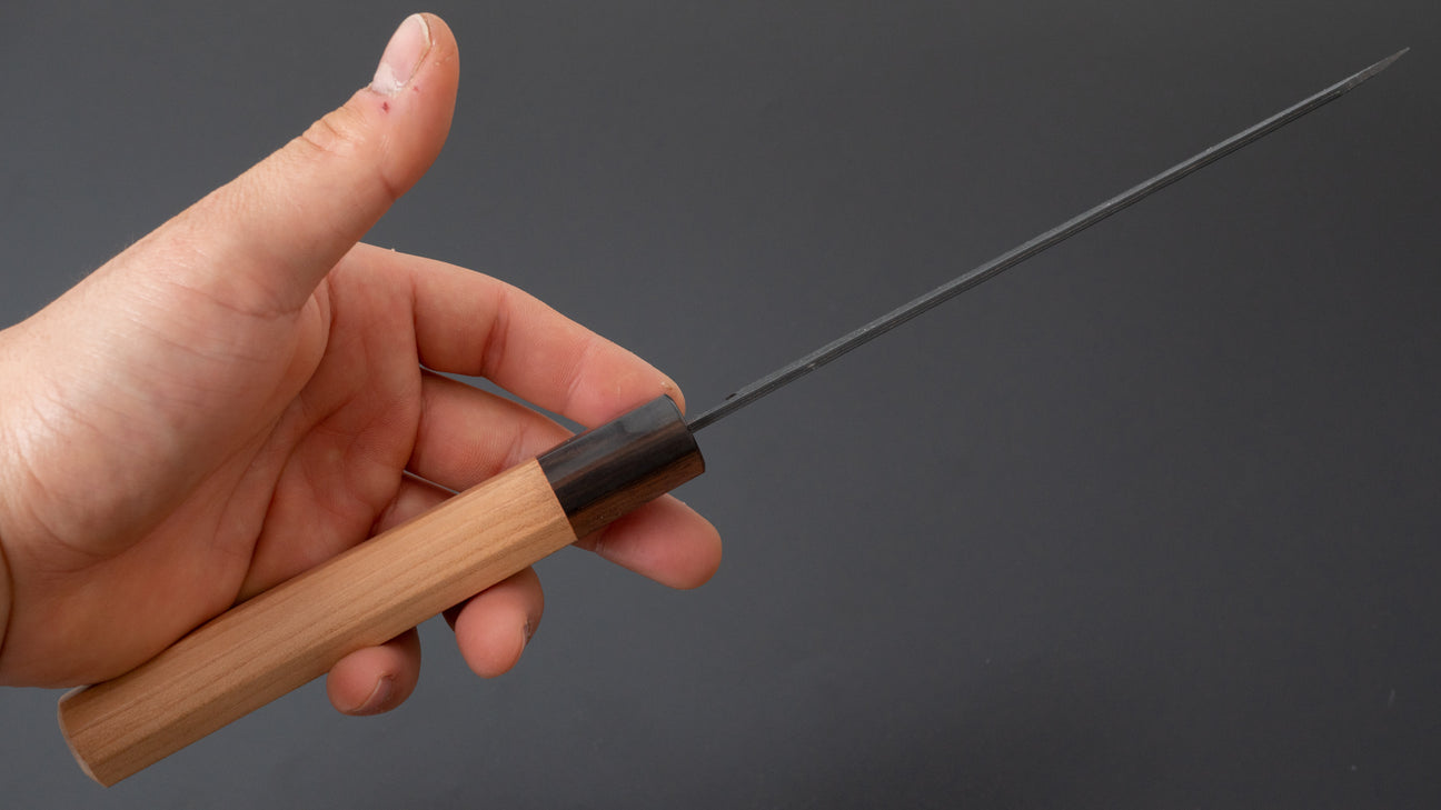 Hitohira Futana SB Kuro Nashiji Bunka kersenhouten handvat