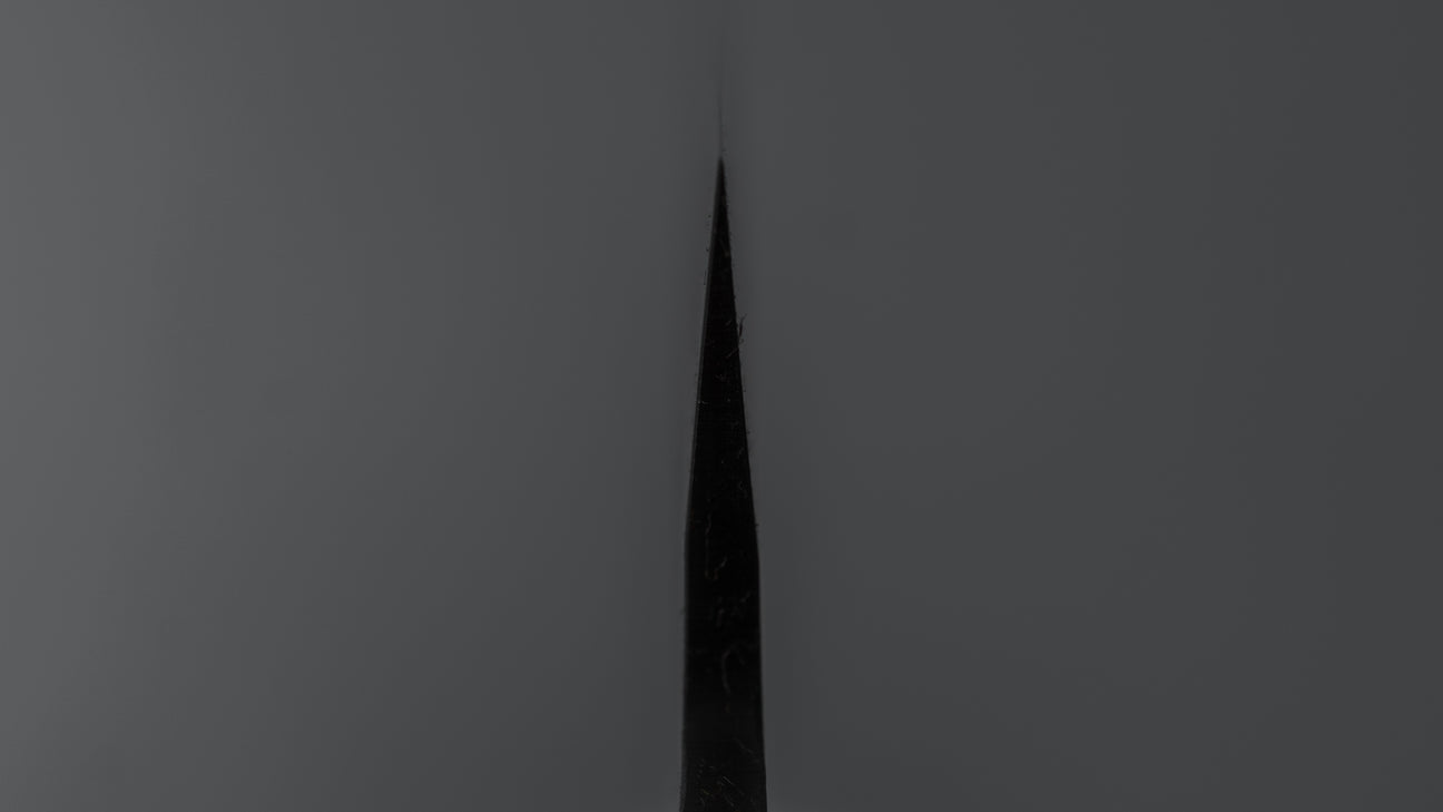 Hitohira TD Blue #2 Stainless Clad Kurouchi Petty 135mm Padauk Handle