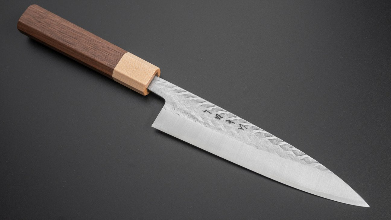 Hitohira TD SLD Tsuchime Gyuto 165 mm walnoot handvat