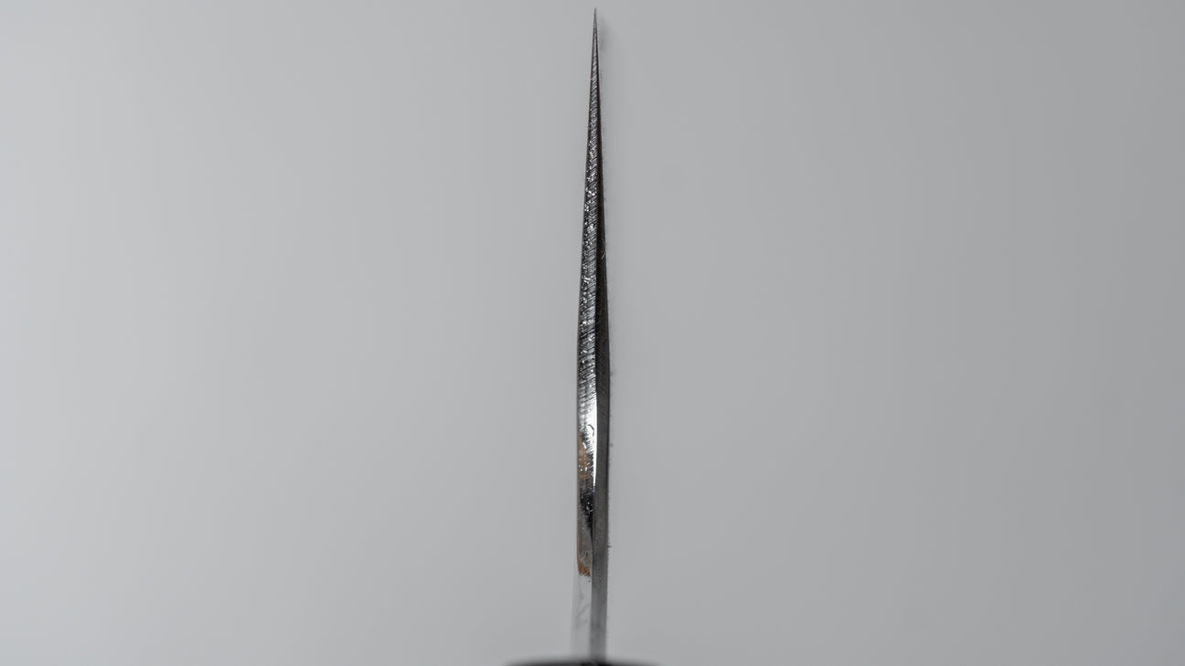 Hitohira Togashi Wit #1 Roestvrij Bekleed Migaki Kiritsuke Gyuto 240mm Ho Houten Handvat