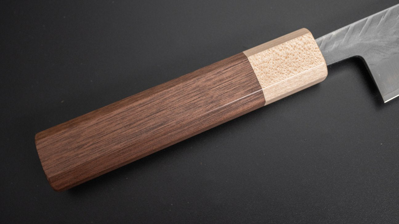 Hitohira TD SLD Tsuchime Gyuto 165 mm walnoot handvat