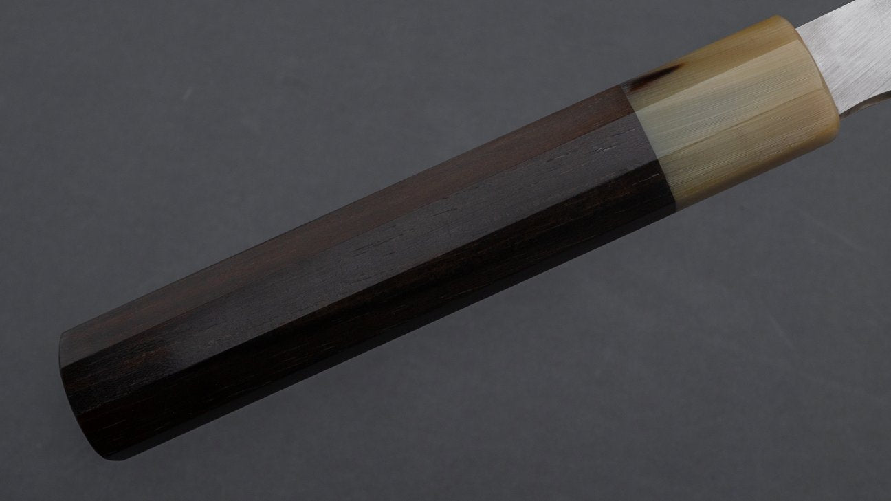 Hitohira Togashi Blue #1 roestvrij beklede Gyuto 210 mm Taihei ebbenhouten handvat